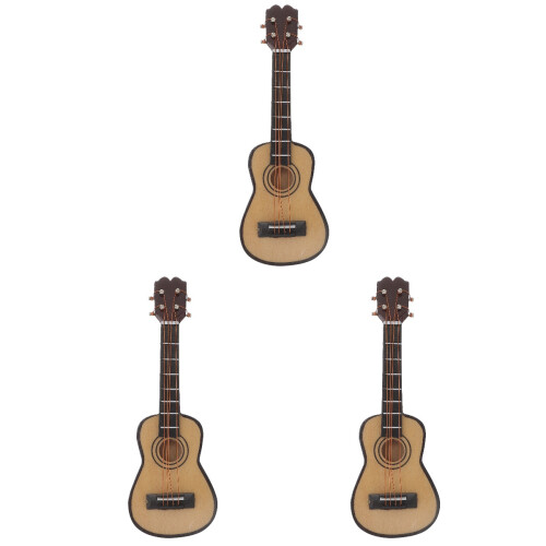 3Pcs Mini Adornos De Guitarra Para Casa 2