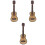 3Pcs Mini Adornos De Guitarra Para Casa 4
