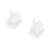 2Pcs Plástico Vila DIY Enfeite Mini Casa Neve Pintável 10