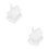 2Pcs Plástico Vila DIY Enfeite Mini Casa Neve Pintável 6