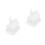 2Pcs Plástico Vila DIY Enfeite Mini Casa Neve Pintável 8
