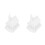 2Pcs Plástico Vila DIY Enfeite Mini Casa Neve Pintável 4