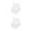 2Pcs Plástico Vila DIY Enfeite Mini Casa Neve Pintável 5