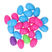 Collezione di uova di Pasqua a sorpresa, giocattoli giganti in plastica riempibili con design staccabile per conservare caramelle e lavoretti