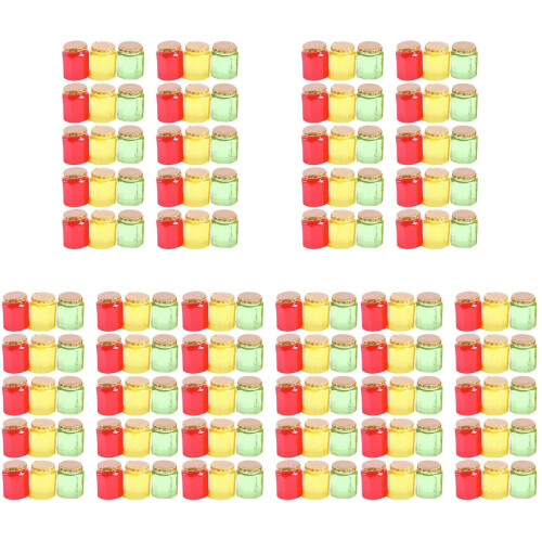 150 Unidades Mini Potes De Resina Para Casa De Bonecas 2