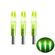 Archery LED Lighted Cam Automatic Hunting Cam Fit ID 6.2mm Arrow Wave Pack of 6 Yellow