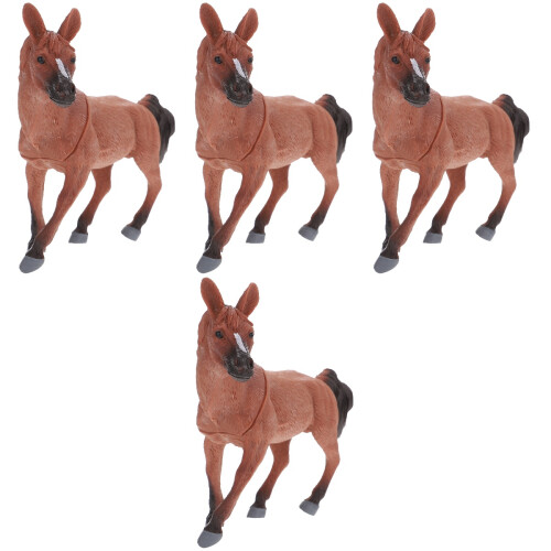 4 Unidades De Animal Plástico Brinquedo Cognitivo 2