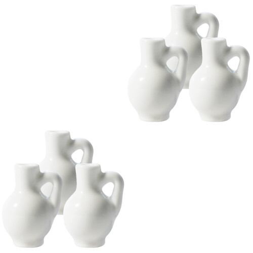 6 Unidades Mini Vasos De Cerâmica Para Casas De E Flores 2