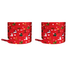 Christmas Shoe Laces 120cm Long Anti-Christmas snowman 120cm