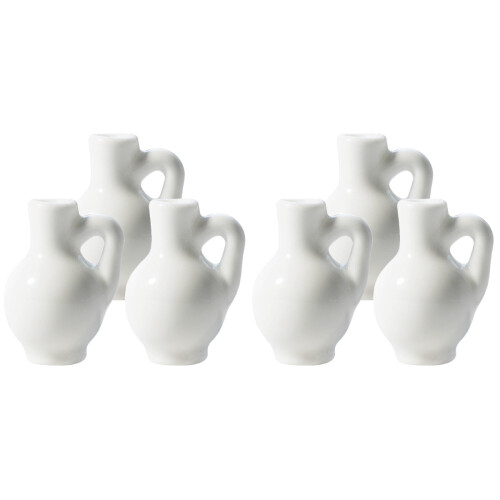 6 Unidades Mini Vasos De Cerâmica Para Casas De E Flores 1