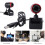 Câmera .3Mp Com E Usb, Webcam Flexível Preta 3