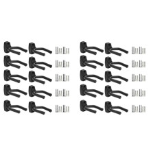 Väggfästen för gitarr, halkfri U-formad design för säker instrumentvisning, roterbart ok för olika gitarrer, bas, fiol, mandolin, ukulele (10