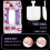 160/128pcs Slim Tips Press on Toenails-Colorful model 6