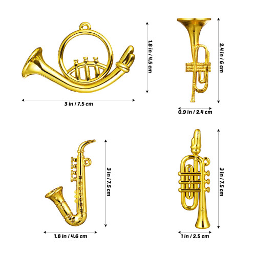 8 Mini Instrumentos Musicais De Plástico Para Casa De 1