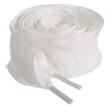 Elegant Crinkle Border Trim Tape Additional-White 100cm