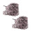 Leopards Prints Ribbon Shoe Lace 140cm Long-Red leopard pattern 1