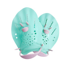Swimming Training Hand Paddle, Swimming F, Silicone Water Gloves, Pool Exercise Swimming Accessories Green Kids