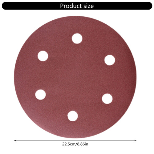 Abrasive Sanding Discs 9 Inch 6 Hole 50pcs For Power-120 2