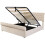 Beige Velvet 5ft King Storage Bed, Button-Tufted 8