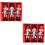 6 Unidades Soldado De Natal Madeira Nutcracker Com Cordão 6