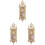3Pcs Mini Relógio De Adorno Casa Estilo 4