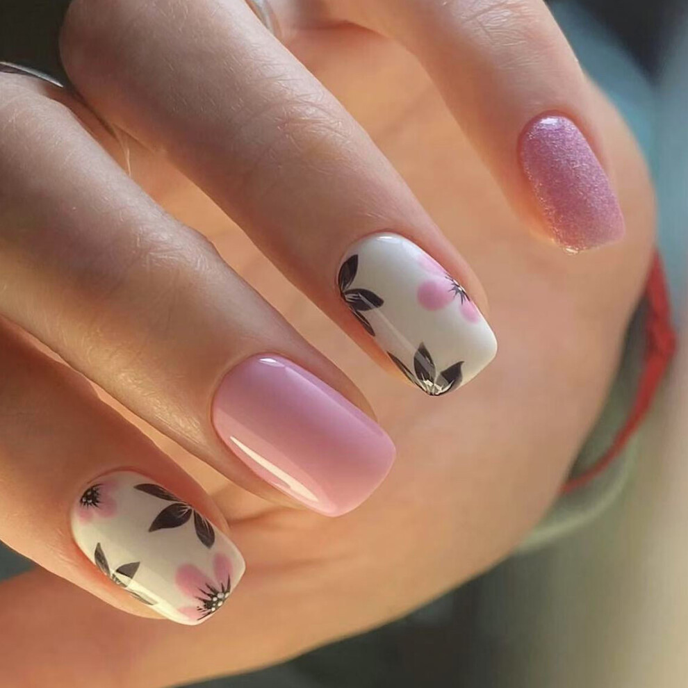 French Tips Fake Nail Glossy Designs False Nail,Artificial Nail