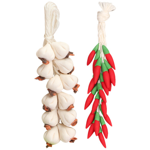 Conjunto De Mini Legumes Pimenta Realistas Enfeites 1