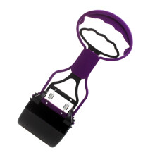 Dog Poop Scooper Poop Tongs for Pets Foldable with Long Handle for Garden, Home, Lawn, Camping More Purple