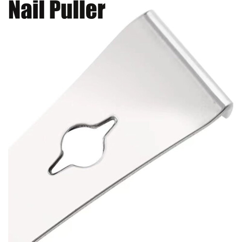 Stainless Steel Pry Bar Scraper Set Woodworker's Multi Magic Nail Puller Spatula Baseboard Trim Puller Tool White 1