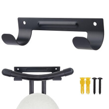 Ironing Board Hanger Wall Mount With Screws Black Holder For YLeg Or TLeg Boards Towels Organizer