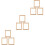 9 Peças 1/12 Decorativa Para De 6