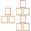 9 Peças 1/12 Decorativa Para De 7