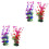 4 Pcs Artificial Plastic Aquarium Plants For Fish Tank Decoration 3