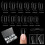 600 Pieces Transparent Soft Gel Nail Tips with-Long style 9