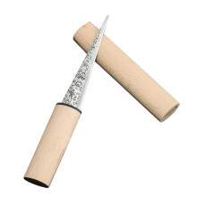 Conical ice pick with wooden handle for cocktails and drinks tool for bar and home for perfect ice fun with friends