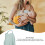 Breastfeeding Cover Cotton Nursing Shawl 360Degree Coverage MultiUse Poncho Light Green 4