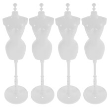 4Pcs De Vestido Com Suporte Plástico Para Noiva