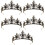 5 Unidades Tiara De Cristal Coroa Faixa Para 7