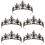5 Unidades Tiara De Cristal Coroa Faixa Para 6