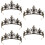 5 Unidades Tiara De Cristal Coroa Faixa Para 11