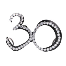 3 Unidades Óculos De Sol Com Cristal Para Festas De Aniversário
