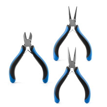 Lot de 3 pinces de fabrication de bijoux, outil en acier, pince