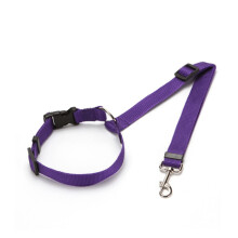 Pet Rope Universal Adjustable Car Seat Belt Harness Leash For Dogs And Cats Purple Travel Clip