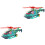2Pcs Avião De Brinquedo Com Transparente E 5