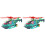 2Pcs Avião De Brinquedo Com Transparente E 4