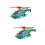 2Pcs Avião De Brinquedo Com Transparente E 9