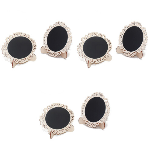 30 Unidades Mini Quadro Negro De Com Suporte Preto 2