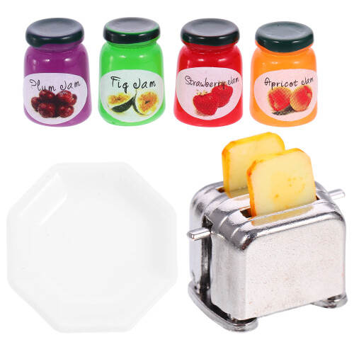 Conjunto De Acessórios Para De Bonecas Com Torradeira, E Pão 2