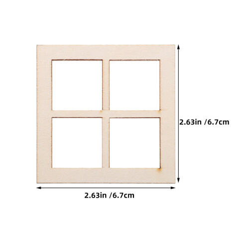 24 Pcs Janela Miniatura De Para Casa De Bonecas 1
