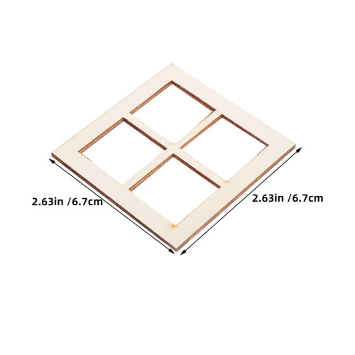 24 Pcs Janela Miniatura De Para Casa De Bonecas 2